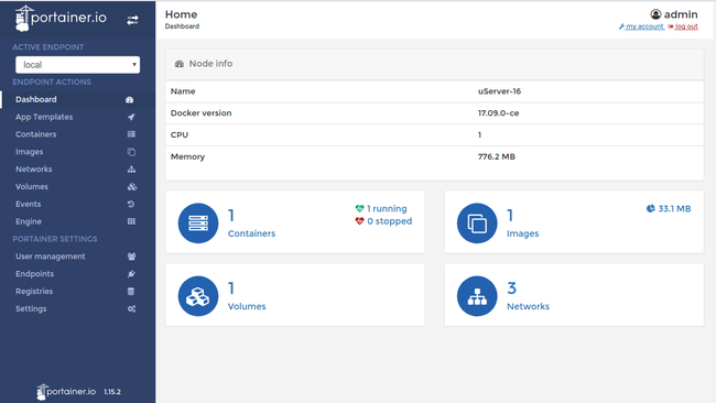 Portainer Dashboard Portainer Dashboard